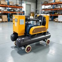 Compresseur d'air portable anti-rouille à refroidissement par air pour outils pneumatiques 200 litres 5000 psi