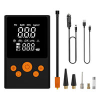 Wireless Mini Car Tire Inflator Smart Preset Pressure Air Compressor Portable Inflator with LED Light for Outdoor Travel Use