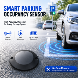 <span class=keywords><strong>Sensor</strong></span> Inteligente de Ocupación de Estacionamiento DO201 DO202 DO203 LoRaWAN NB-IoT 4G, Radar Ultrasónico de Superficie para Detección de Vehículos - Product Image 1