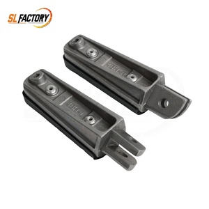 Repose-pieds avant de moto en aluminium et caoutchouc gauche et droit compatibles avec Yamaha YZF <span class=keywords><strong>600</strong></span> R6 1998-2010 FZS <span class=keywords><strong>600</strong></span> <span class=keywords><strong>Fazer</strong></span> 1998-2004 - Product Image 5
