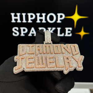 Joyería de Lujo Hip Hop Unisex para Uso Diario, con Diamantes Personalizados de 3.30 Pulgadas, Plata de Ley 925, Chapado en Oro de 18K y Moissanita - Product Image 3