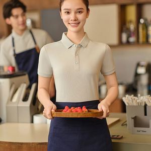 Uniforme Personalizzata per Cameriere di Ristorante, Camicia a Maniche Corte, <span class=keywords><strong>Divisa</strong></span> per Hotel, Abbigliamento da Lavoro per Reception - Product Image 1