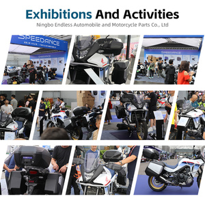 Ensemble de <span class=keywords><strong>sacoches</strong></span> de moto pour Honda XL 750 Transalp, valises latérales robustes, coffre supérieur, bagages à dégagement rapide avec kit de montage - Product Image 6