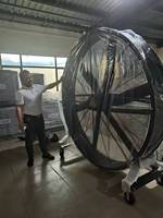Ventilateur industriel puissant à 6 pales en alliage d'aluminium, 750W, multi-tension, faible bruit, pour atelier, usine, terrain de basket-ball, refroidissement puissant, magnétique