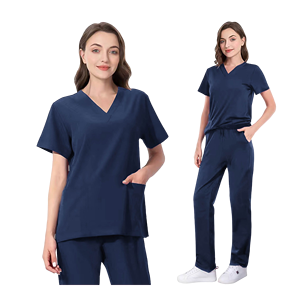 Costumes de gommage Stretch Respirant Confortable Hôpital Uniformes Ensembles Soins Infirmiers Scrubs Uniformes Anti-Rides Infirmière Uniforme - Product Image 4