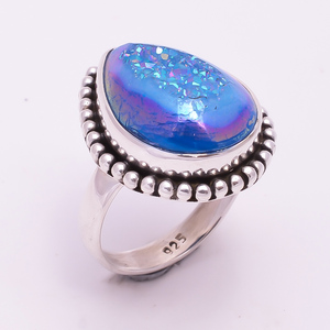 แหวน925ประดับเงินสเตอร์ลิงธรรมชาติสำหรับงานแต่งงานและงานเลี้ยงดีไซน์เป็นเอกลักษณ์ของผู้หญิง - Product Image 5