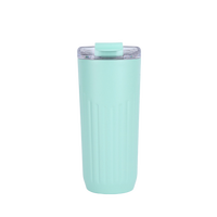 Mug de voyage isotherme en acier inoxydable de haute qualité pour cadeau, 600 ml, double paroi, anti-fuite, sans BPA, avec couvercle