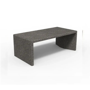 New Arrival Outdoor Modern <strong>Garden</strong> <strong>Bench</strong> Square <strong>Concrete</strong> Cement Street Seat Wood Stable Square Exterior <strong>Concrete</strong> Sitting <strong>Bench</strong> - Product Image 3