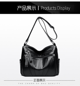 Fashion Shoulder Handbags Female Solid Casual <b>Tote</b> Purse Soft Leather Hand Bags Ladies Luxury New Design - Product Image 4