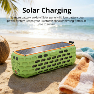 Altavoz Portátil Inalámbrico Solar Patentado de 10W con Sonido Estéreo de Alta Fidelidad, Resistente al Agua, con Luz de Camping y SOS para Uso en Aventuras - Product Image 6