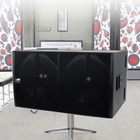 Subwoofer double haut-parleur AG X218, puissance 1600W/6400W, plage de fréquences 42Hz-200Hz, interface NL4, fabriqué en Chine, veuillez consulter le support en direct