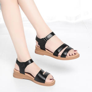 Sandales d'été confortables pour femmes à semelle souple, avec bride de cheville et bout ouvert, style Beef Sole Mother Fish Mouth - Product Image 4