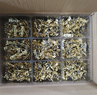 13A 15A 18A Contact Metal Plug Pin 48MM Brass Extension Power Strip Parts Switch Socket Terminal Stamping for Electronics