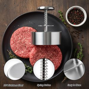 Prensa <span class=keywords><strong>para</strong></span> Hamburguesas Antiadherente y Ajustable de Alta Resistencia con Botón de Resorte <span class=keywords><strong>para</strong></span> Hamburguesas de Carne y BBQ - Product Image 5