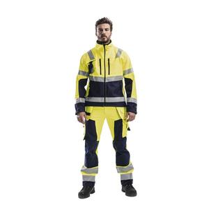 BLAKLADER - 490025173389M <b>Hi</b>-<b>Vis</b> <b>Softshell</b> <b>jacket</b> Yellow/Navy blue - EAN 7330509389959 <b>HI</b>-<b>VIS</b> WORKWEAR - Product Image 3