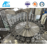Machine de remplissage d'eau minérale entièrement automatique, petite ligne de production de remplissage d'eau, 2000 bouteilles par heure