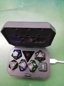 Ensemble de dés LED lumineux, dés polyédriques pour jeux de rôle, plusieurs faces, jouets de divertissement pour adultes, pour jeux de société, fêtes - Product Image 4