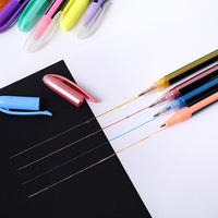Vente en gros de stylos à paillettes de 12/24/36/48/60 couleurs, surligneurs, craies, stylos métalliques, marqueurs de couleur, ensemble de stylos gel à encre multicolores de 1,0 mm