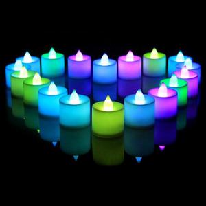 Homemory Nouveauté Bougies chauffe-plat sans flamme scintillantes Bougies LED <span class=keywords><strong>à</strong></span> piles Fausses bougies pour centres de table de mariage - Product Image 4