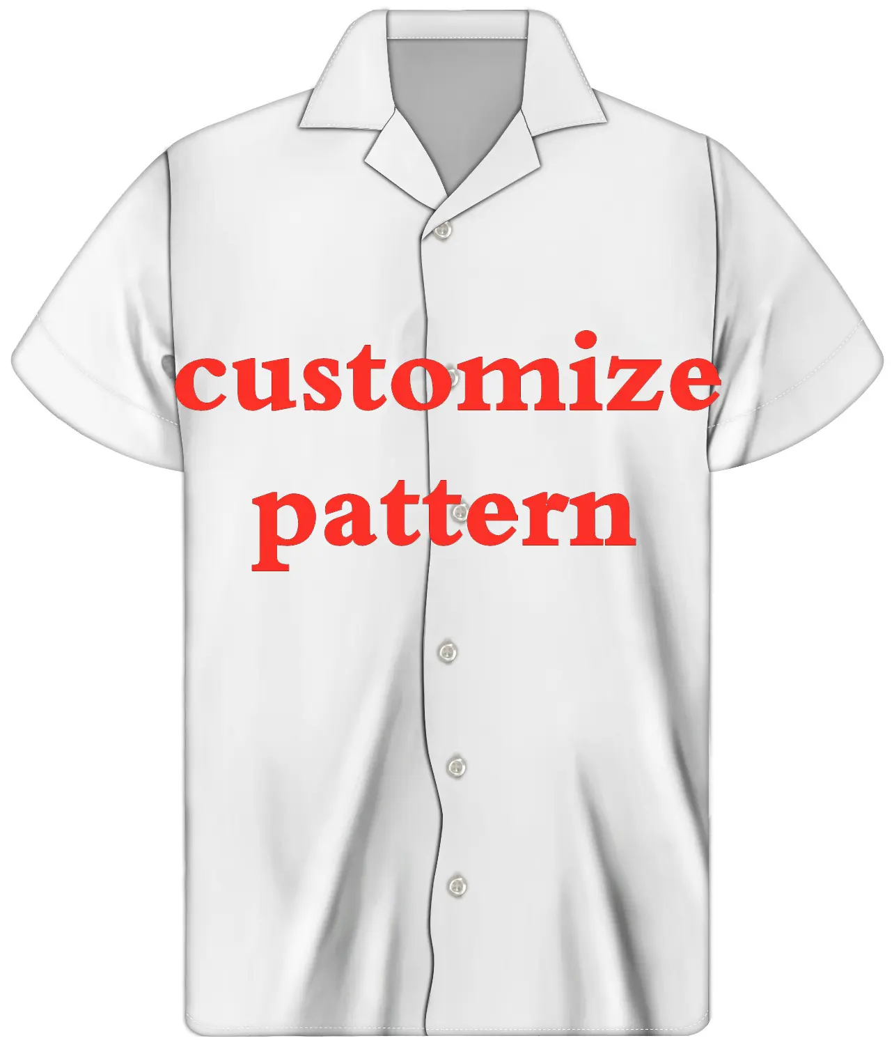 USA Größe Hawaiian Shirts Benutzer definierte Kunstwerk Baumwolle Viskose Button Up Aloha Shirts