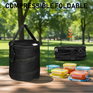 Sac isotherme élégant et décontracté multifonction en tissu Oxford, pliable et durable, 8L, pour boissons de golf, avec design unisexe et sangle détachable - Product Image 1