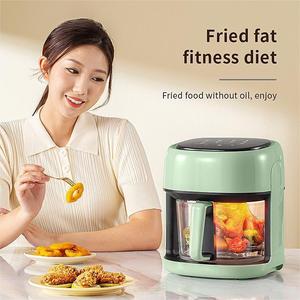Freidora de aire multifunción, electrodomésticos de cocina, sin aceite, 4L, 4,5 l, 6L, 8 en 1, ventana Visual inteligente, cesta de freidora de aire - Product Image 3
