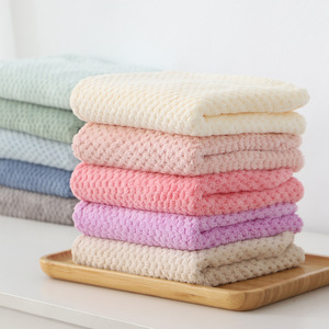 Venta al por mayor <span class=keywords><strong>Waffle</strong></span> Hair Turban Toalla de secado rápido Soft Microfiber Hair Towel <span class=keywords><strong>WRAP</strong></span> - Product Image 5