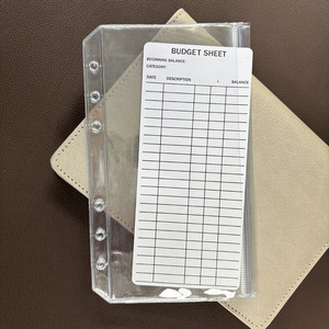Custom personalizzato flessibile e trasparente con doppia tasca sigillata raccoglitore di risparmio porta banconote da un dollaro busta trasparente - Product Image 2