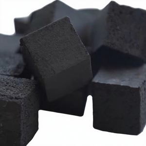 ถ่านมะพร้าวอัดก้อนทรงลูกบาศก์สำหรับบาร์บีคิวชิชามอระกู่ - Product Image 1