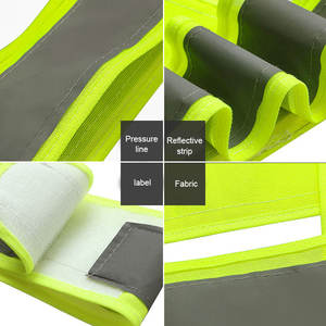 Cinturón de cintura reflectante de seguridad de color amarillo ajustable universal de alta visibilidad personalizado para motocicleta ciclismo correr - Product Image 3
