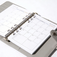 Carnet de notes en cuir de luxe, logo gravé sur mesure, rechargeable, format A5, pour les voyages, le bureau, l'écriture et la collection