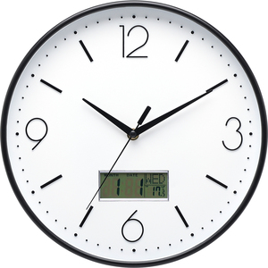 Đồng hồ báo thức thạch anh hiện đại MỚI với logo tùy chỉnh cho phòng khách, nhà bếp, khách sạn, hiển thị kim, đồng hồ treo tường LCD trang trí - Product Image 3