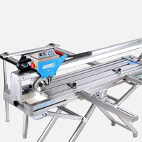 Machine de découpe électrique de bureau 110/220V 1200mm Wandeli QX-ZD-1200, machine de découpe automatique de carreaux à jet d'eau, profondeur de coupe 30mm