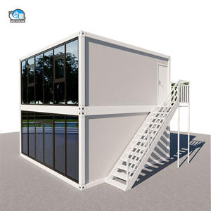 บ้านภาชนะกลางแจ้งเหล็กสำเร็จรูปหรูหราน้ำหนักเบาบ้านเคลื่อนที่บ้านชายหาดที่ทันสมัย - Product Image 1