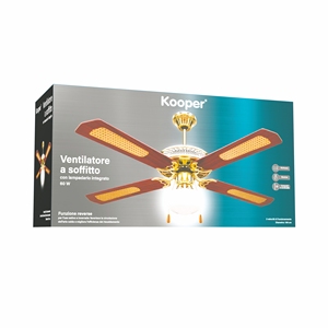 VENTILATEUR DE PLAFOND 4 PALETTES 130CM 60W MARRON - Product Image 3
