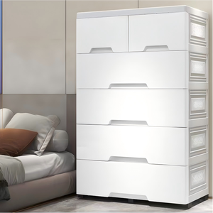 Armoire de rangement roulante intelligente à grande capacité, <span class=keywords><strong>organisateur</strong></span> de tiroirs multicouches pour jouets, vêtements de bébé, meubles de maison - Product Image 1