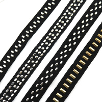 Ruban à œillets en dentelle à base de coton, ruban à œillets pour vêtements, vente chaude