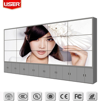 Écran publicitaire à lunette ultra étroite Affichage mural vidéo LCD 3X3