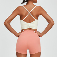 Soutien-gorge de sport pour femme de haute qualité, léger, à maintien élevé, avec bretelles croisées, respirant et à séchage rapide pour le yoga et l'entraînement