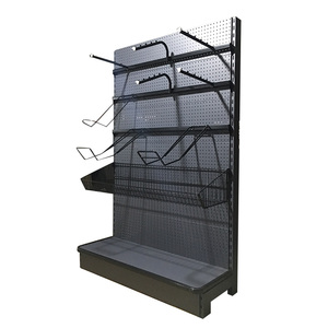 Rak Supermarket Ringan Grosir, Rak <span class=keywords><strong>Display</strong></span> Ritel, Pembatas Rak Logam, Gondola Shelving, Finishing Lapisan Bubuk, 5-Lapisan - Product Image 3