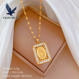 Collier pendentif en zircon vintage personnalisé en gros, bijoux pendentif - Product Image 6