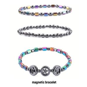 Bracelets de cheville en pierre magnétique avec pendentif cinq étoiles pour femmes hommes cristal de guérison perte de poids des pieds bijoux amincissants pieds Cha - Product Image 1