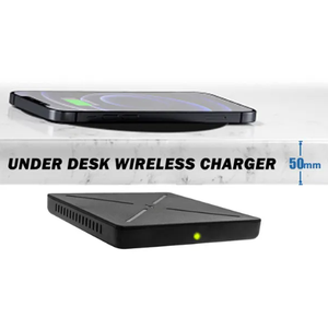 <span class=keywords><strong>Chargeur</strong></span> sans fil dissimulé pour bureau en bois dur 10W, <span class=keywords><strong>chargeur</strong></span> à <span class=keywords><strong>induction</strong></span> longue portée 50mm, personnalisation de l'emballage OEM - Product Image 4