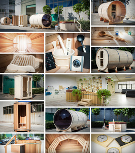 Sauna a Vapore Domestica Moderna in Legno Giapponese, Mini Sauna a Vapore Secca per Spa - Product Image 6