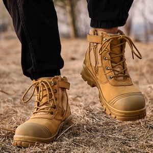 <span class=keywords><strong>Scarpe</strong></span> Antinfortunistiche Unisex S3 a Taglio Medio, Doppia Densità PU, Certificazione CE, Resistenti ad Acidi e Oli, in Pelle Bovina, Antiscivolo e Impermeabili per l'Inverno - Product Image 5