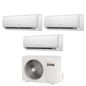 Climatizador acondicionado Ferroli Trial Split Inverter serie GIADA M 9 + 9 + 18 con 28-4 Wi-Fi integrado 9000 + 9000 + 18000 - Product Image 4