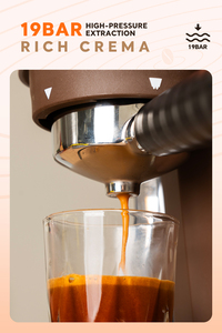 <span class=keywords><strong>Cafetera</strong></span> Semiautomática de 20 Bares con Espumador de Vapor y Molinillo de Café Ajustable para Uso Doméstico - Product Image 3