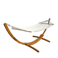 Hamac en bois portatif avec le matériel accrochant de toile de support pour des bâtiments de jardin