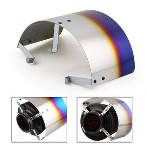 Cubierta de Filtro de Aire Deportivo de Acero Inoxidable, Sistema de Afinación de Motor con Cono de Admisión de Aire y Aislamiento Térmico, Modificación de Automóviles - Product Image 2
