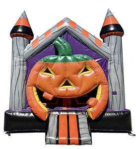 Castillo Inflable <span class=keywords><strong>de</strong></span> Calabaza con Tobogán Doble, Brincolín Inflable <span class=keywords><strong>de</strong></span> Calabaza <span class=keywords><strong>de</strong></span> <span class=keywords><strong>Halloween</strong></span>, Tobogán Acuático y Seco Combinado - Product Image 3